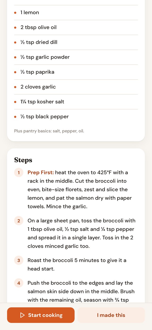 Recipe